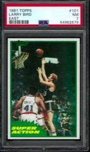 PSA 7 - 1981-82 Topps #101 EAST Larry Bird SUPER ACTION Celtics HOF - Picture 1 of 2