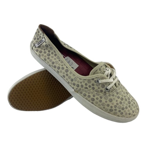 Scarpe slip on basse Vans Surf Sliders da donna palizzate a pois vulcaniane taglia 5 5