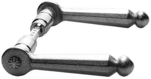 Maniglia 032 per porte e cancelli (130x60 mm), zincata - Foto 1 di 1