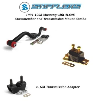 Mustang Stifflers 1994-1998 transmisión travesaño y montaje para 4L60E Foto 1 de 4