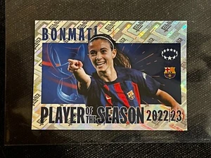 STICKER TOPPS UEFA 2023/2024 ROOKIE BONMATI BARCELONA PLAYER YEAR # 27 - Imagen 1 de 2