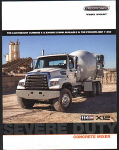 Freightliner "114SD X12" Concrete Mixer Truck Lorry Brochure Leaflet - Picture 1 of 1