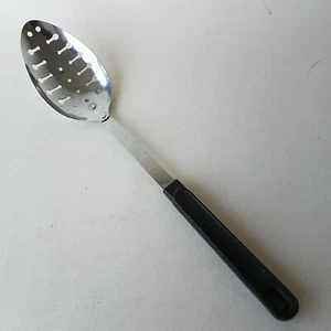 Ekco Slotted Cooking Spoon Black Handle 12.5-Inch Long - Picture 1 of 6