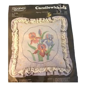 Kit de funda de almohada bordada y estampada con velas IRIS charmin 30-89 - Imagen 1 de 3