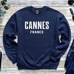 Cannes Sweatshirt | Film Festival | Cannes France Crewneck Sweatshirt - Picture 1 of 11