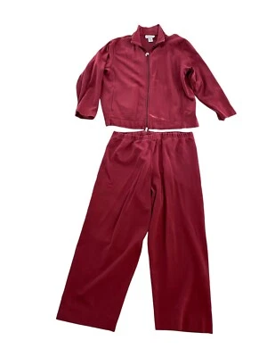 Chándal Pendleton Vintage Para Mujer XL Granate Merlot Chaqueta Pantalones Ocio Foto 1 de 4