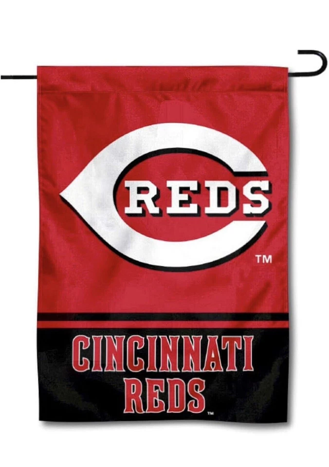 MLB Cincinatti Reds Garden Flag Double Sided MLB Reds Premium Yard Flag - Image 1 of 1