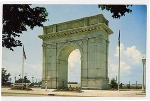 NEWPORT NEWS VA antigua Guerra Mundial l Arco de la Victoria postal - Imagen 1 de 1