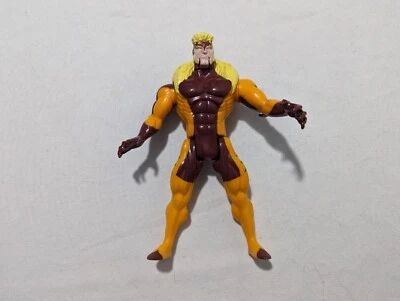 Figura de acción Marvel The Uncanny X-Men Sabertooth Snarl & Swipe 5" 1993 Toy Biz Foto 1 de 2