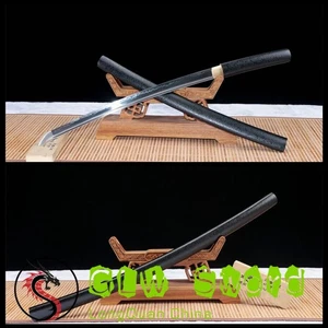 Japanese Wakizashi Sword Katana Samurai Sharp Clay Tempered T10 Steel Blade - Picture 1 of 9