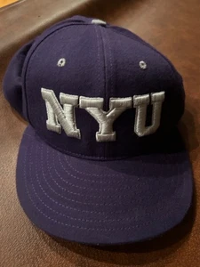 New York University Violets Purple Baseball Hat Cap Official 7 3/8 - Picture 1 of 2