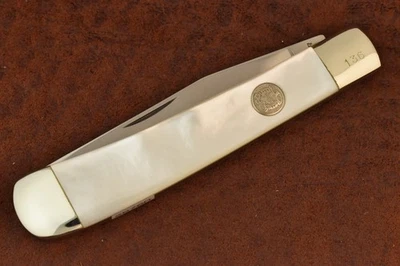 CHIMENEA QUEMADA por BOKER SOLINGEN ALEMANIA MADREPERLA CUCHILLO TRAMPERO (26760 Foto 1 de 4