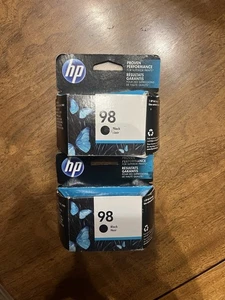 HP Ink 98 Exp April 2017 *Sealed* Set Of 2 - Picture 1 of 3