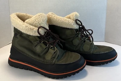 Mujer Sorel Acogedoras Botas de Carnaval Verde Negro Impermeables Talla 8 Exterior Foto 1 de 4