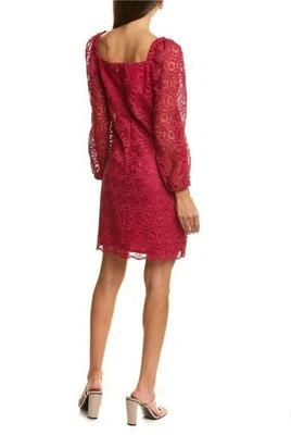 Vestido Trina Turk • Nuevo con etiquetas $328 Cuello Cuadrado Encaje Bayas Botella Cambio Talla 8 Foto 1 de 4