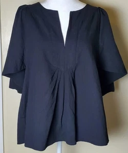 Biesen Pomander Place schwarz Finley Flatter Cape Ärmel Medium Top Bluse - Bild 1 von 10