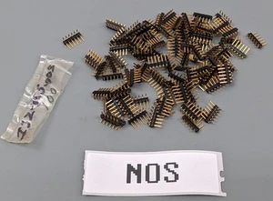 (30) GOLD Pin Header 6-Pin 0.100" Right Angle - Picture 1 of 3