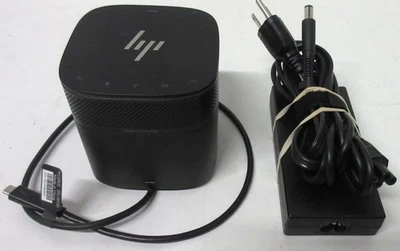 HP Thunderbolt Dock 120W G2 HSN-IX01 3YE87AA w/ Audio Module and A/C Adapter - Image 1 of 3