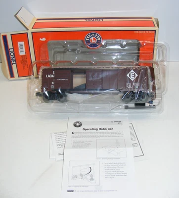2001 Lionel Erie Lackawanna 67980 Operating Box Car Jumping Hobo 6-26787 - Image 1 of 4