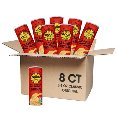 8 Pack Original Flavor Gluten Free Potato Chips Healthy Snack for Kids Adults - Image 1 of 4