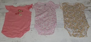 Shirt Lot Gymboree Butterfly Spring Carter's Pink Yellow Flower 0-3 months *S24 - Picture 1 of 5
