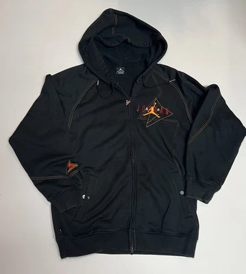 SUDADERA CON CAPUCHA BORDADA VINTAGE AIR JORDAN NIKE CREMALLERA COMPLETA PARA HOMBRE MED JUMPMAN LOGOTIPO GRANDE Foto 1 de 4