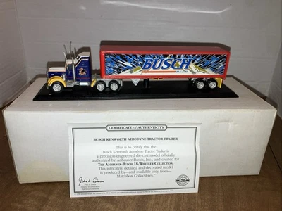 Vintage Matchbox Collectible 1998 Anheuser-Busch Beer 18 Wheeler Kenworth Aerody - Image 1 of 4