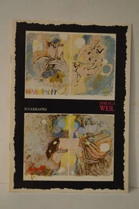 Shraga Weil Ecclesiastes 1978 Exhibition Catalog PB - Imagen 1 de 1