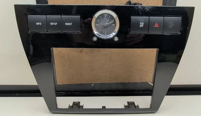 Dash Radio Trim Bezel Ford Fusion Mercury Milan Clock Hazard 2006 2007 2008 2009 - Image 1 of 4
