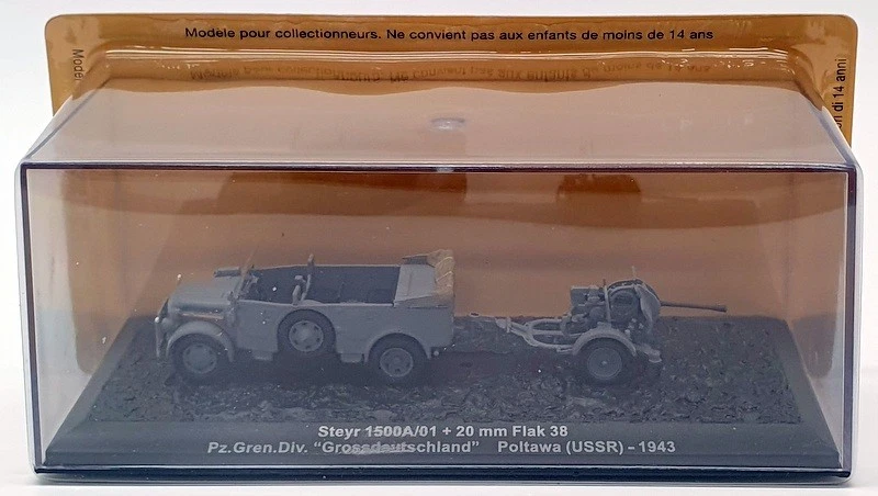 Altaya 1/72 Scale AL14820P - Steyr 1500A/01 + 20mm Flak 38 USSR 1943 - Image 1 of 2