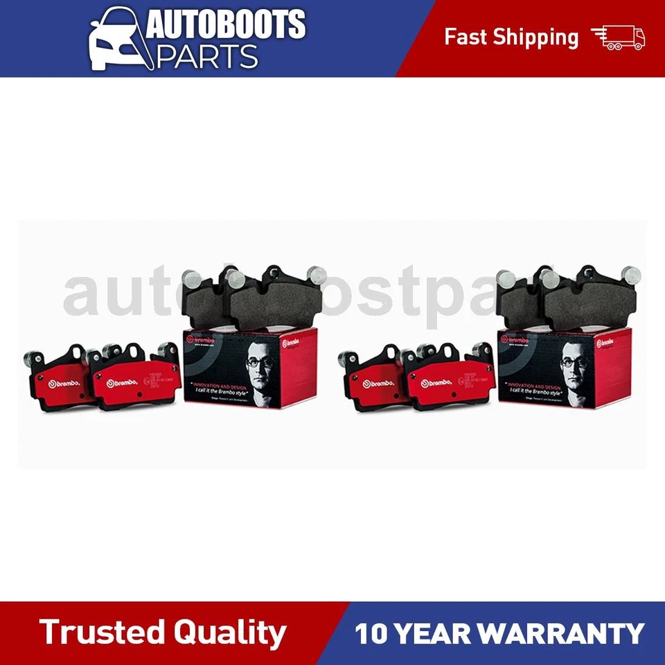 Juego de pastillas de freno de disco delanteras traseras para Infiniti QX60 2014-2018 Foto 1 de 4