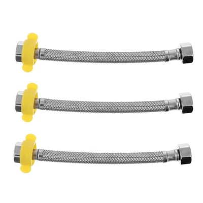 3 Stück Edelstahl Duschteile Duschrohr Zubehör Sprühschlauch - Bild 1 von 4