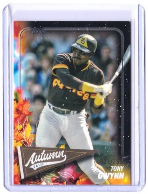 Tony Gwynn /299 BLACK 2024 Topps Update AUTUMN TALES #AT-12 San Diego Padres - Image 1 of 4