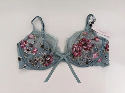 NWT! Victoria's Secret Dream Angels Low Cut Demi Bra Floral Lace 36D - Image 1 of 4