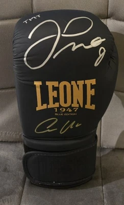 Genuine Hand Signed Leone Boxing Glove - Floyd Mayweather Jr & Conor McGregor  - Image 1 of 4
