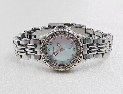 Fossil Blue Damen Uhr 100m – Perlmutt Zifferblatt, Strass, Edelstahl - Bild 1 von 4