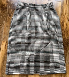 Marks & Spencer Pencil Skirt Women's Size 16 Multi Houndstooth Lined Workwear - Picture 1 of 8