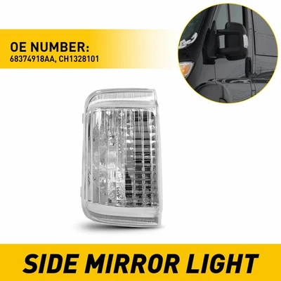 Espelho lateral do motorista luz de seta para 2014-2021 Ram Promaster 1500 2500 3500 - Imagem 1 de 4