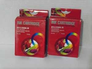 Juego de 2 cartuchos de tinta de impresora negros RPC-C-2200XL BK para usar con Canon Maxify - Imagen 1 de 5