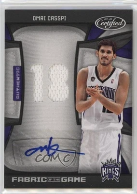 2009 Certified Jersey Number Die-Cut Signatures /25 Omri Casspi Rookie Auto RC - Image 1 of 2