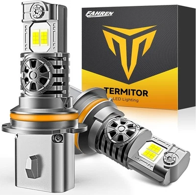 FAHREN/TERMITOR FAHREN 9007 HB5 LED Headlight Bulb 60000LM Ultra Bright Hig/Low Beam 10Year Life