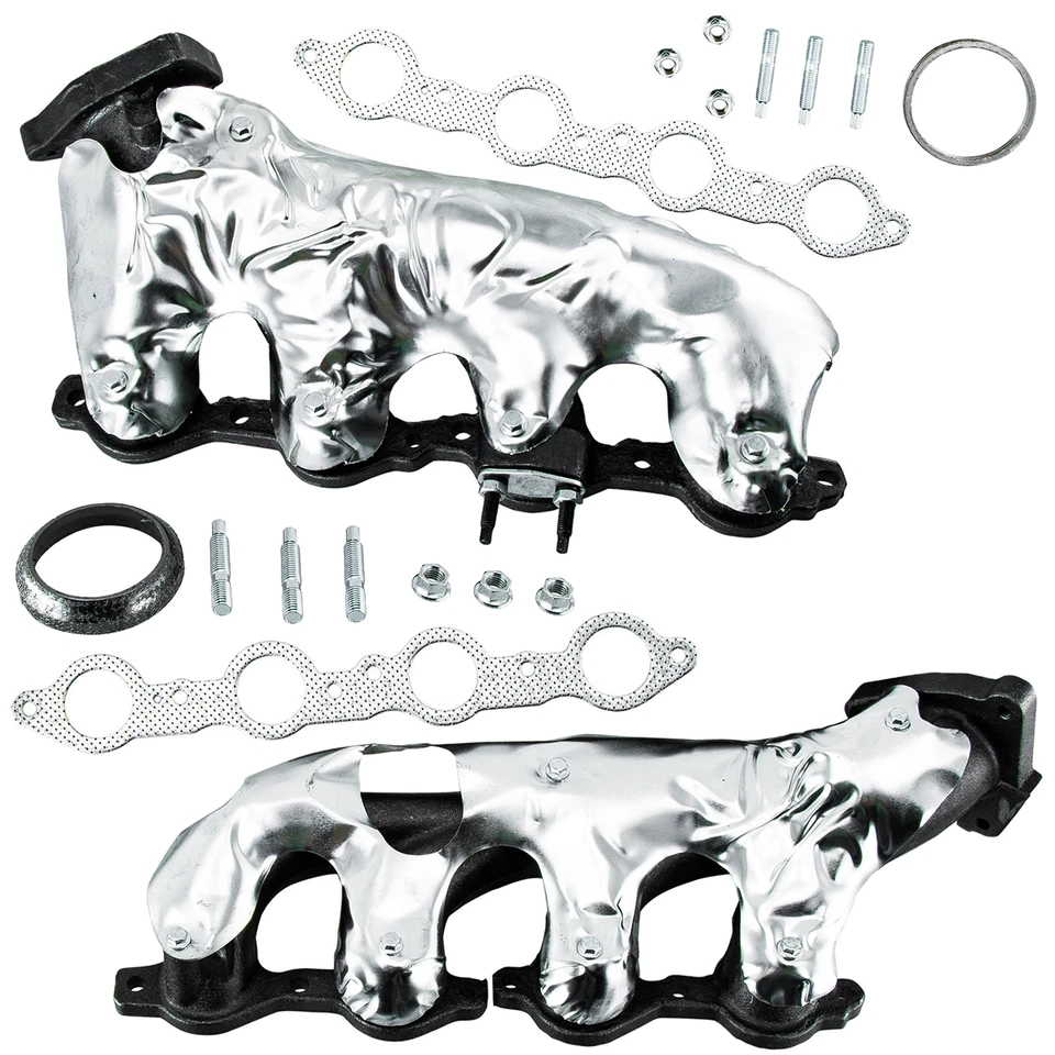 2pcs Exhaust Manifold For 01-13 GMC Yukon XL 1500&2500 GMC Sierra Chevy Suburban - Image 1 of 4