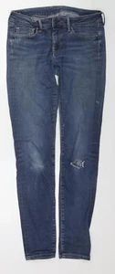 Pepe Jeans Womens Blue Cotton Blend Skinny Jeans Size W30 L32 - Picture 1 of 10