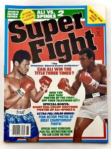Revista de boxeo Super Fight 1978 Leon Spinks Muhammad Ali con póster usada en excelente estado - Imagen 1 de 3