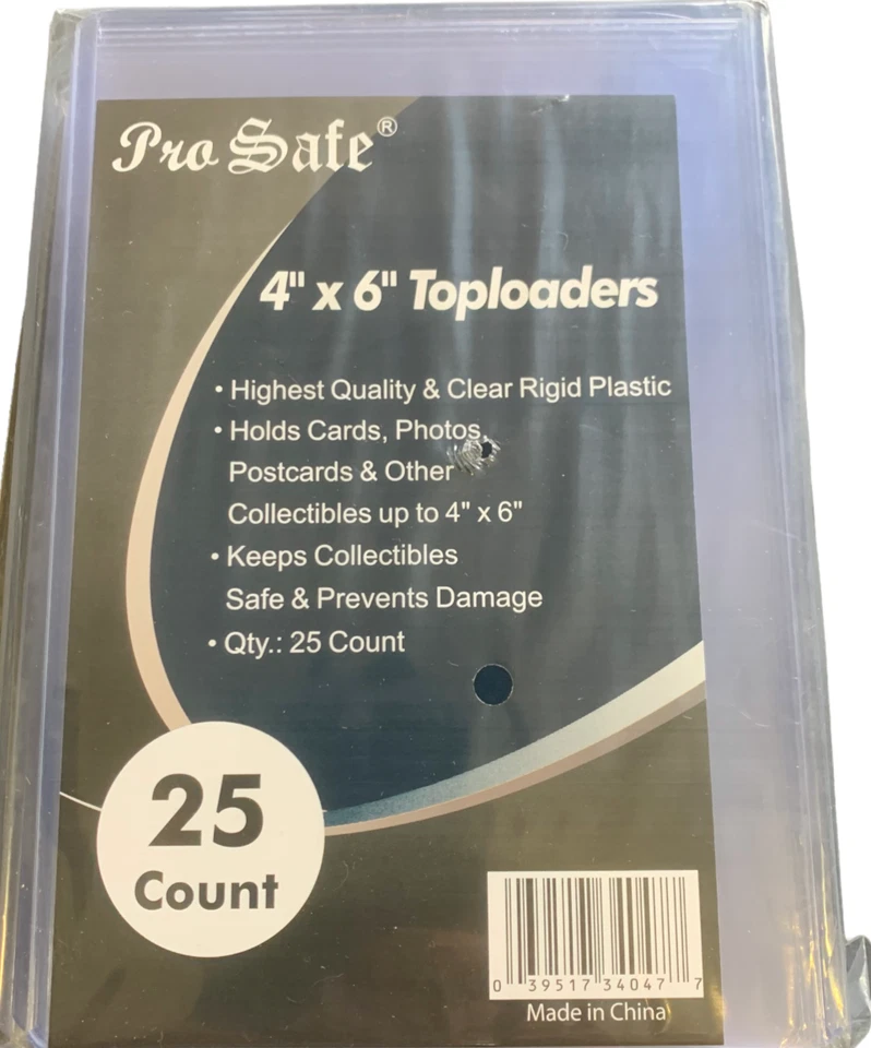 25 4x6 Ultra Premium Pro SAFE Hard Rigid Top loaders Photo Topload Holders - New - Image 1 of 1