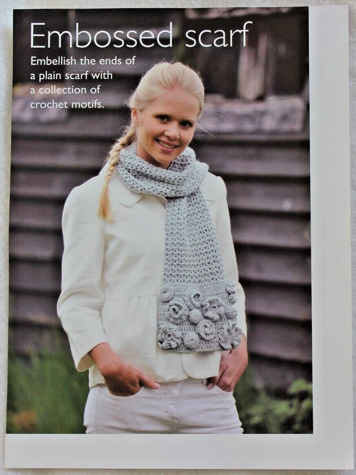 Crochet Embossed Scarf Pattern - Image 1 of 3