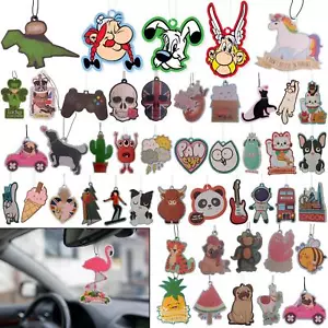 Car Air Freshener Hanging Fragrance Scent Novelty Smiley Freshener Home Office - Picture 1 of 246
