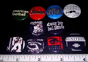 Emo Button Pins Lot Punk Rock Hardcore Sunny Day Real Estate Ignition - Picture 1 of 1