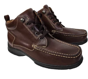 NWOB Dexter Leather Lace Up Ankle Boots Shoes Women's Size 8.5 M Brown  - Picture 1 of 13