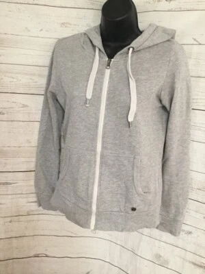 Only by Favourite Wardrobe Full Zip Hoodie Gray Cotton Blend Size S Small - Image 1 of 4